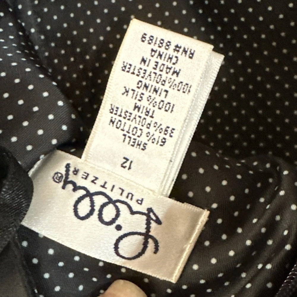 NWT LILLY PULITZER Black Strapless Dress SIZE 12 - Picture 10 of 10
